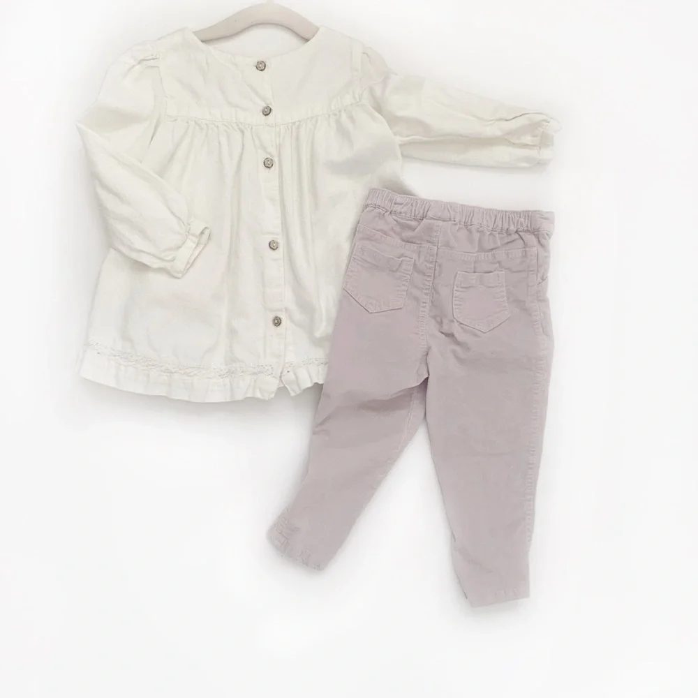 Artisan NY Baby Girl Pant and Blouse Outfit